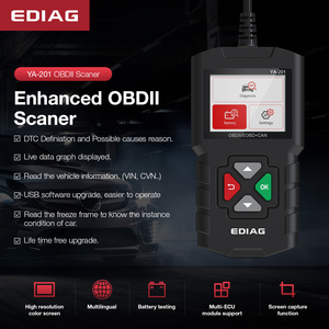 EDIAG YA201 OBDII/EOBD รหัสอัตโนมัติ OBD2 พร้อมคุณสมบัติบันทึก/เล่นซ้ำข้อมูล - Product Image 5