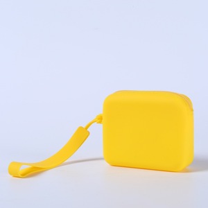 Sac de rangement multifonctionnel en silicone grande capacité, étanche, avec fermeture éclair, poignée souple, pour monnaie et nourriture pour chien, avec logo sérigraphié, vente en gros - Product Image 6