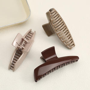 Pinces à cheveux triangulaires en plastique géométriques, pinces requin, pinces à cheveux en gelée pour femmes et filles, usage quotidien - Product Image 3