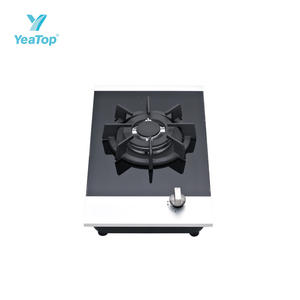 Table de cuisson à gaz encastrable à brûleur unique <span class=keywords><strong>en</strong></span> verre trempé et <span class=keywords><strong>fonte</strong></span> - Product Image 3