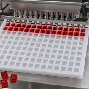 แม่พิมพ์ซิลิโคนรูปทรงลูกบาศก์ขนาดเล็ก Vector Molds, ถาดใส่อาหารเกรดแพลตตินัม 289 ช่อง, รับผลิตแบบ OEM - Product Image 2