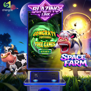 เครื่องเกมหยอดเหรียญแบบใช้ทักษะสไตล์เวกัส รุ่นใหม่มาแรงประจำเดือนพฤษภาคม 2569 บอร์ดเกม PCB ขนาด 43 นิ้ว รุ่น Blazing Link สีเงิน - Product Image 1