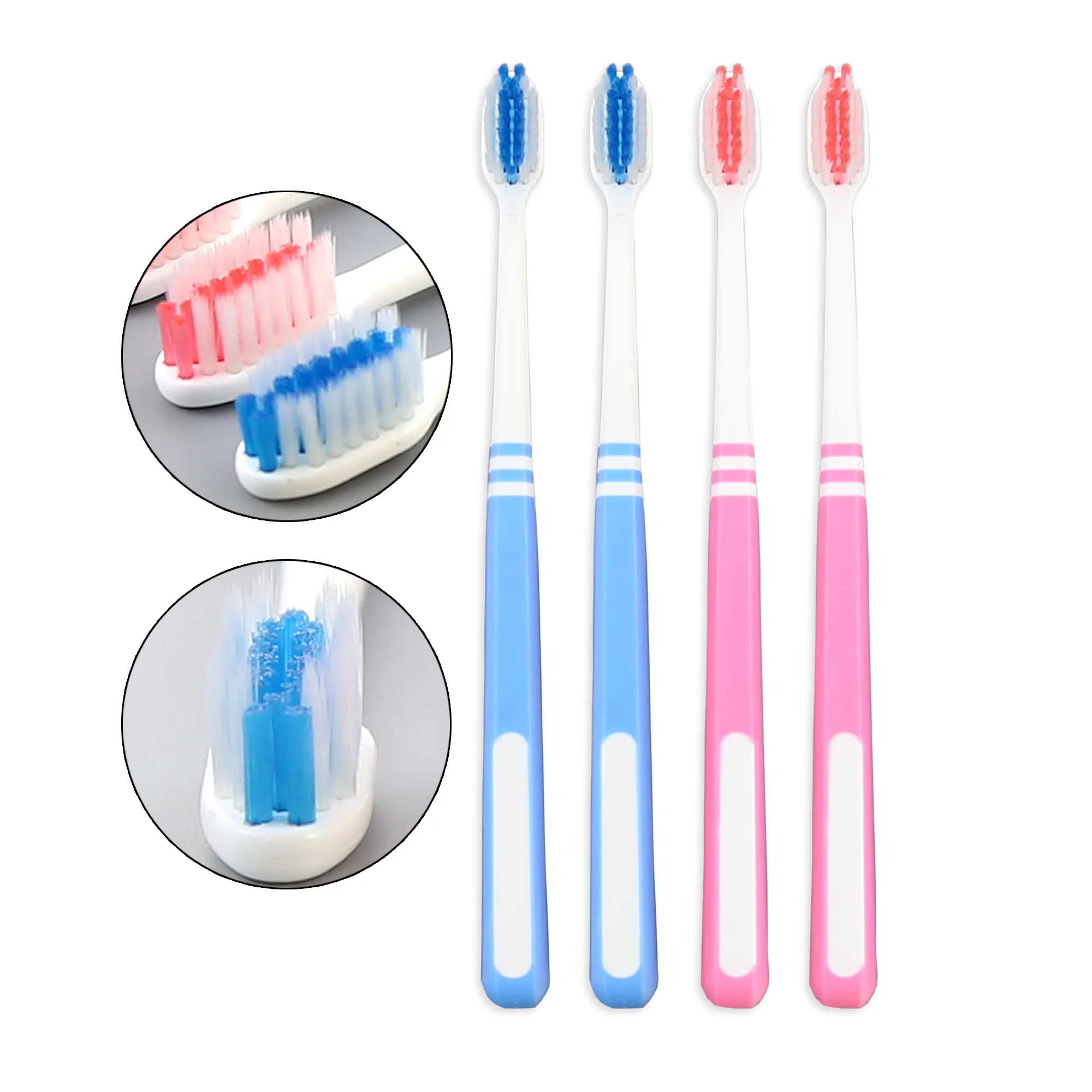 V-Shaped Orthodontic Toothbrush with Nylon medium and soft filaments V-Trim for Cleaning Ortho Braces