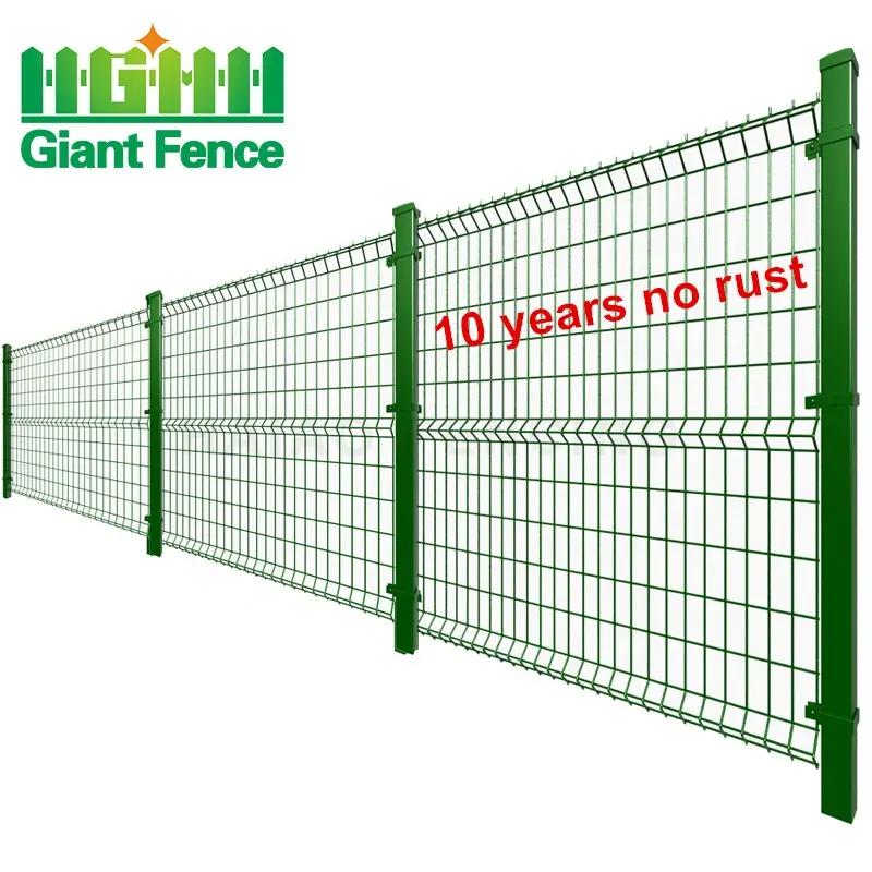 Fencing Garden Buildings Supplies Outdoor Metal Material 3D Bending Curved Welded Steel Wire Mesh Jardin Panel Fencing