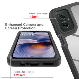 Съемный чехол 3 в 1 для телефона с защитой экрана, антицарапийный, из ПК и ТПУ, для Motorola G23 G30 G35 G53 G55 G60 G71 E13 E14 E15 - Product Image 3