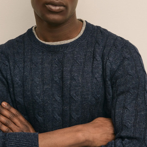 <span class=keywords><strong>Maglione</strong></span> Classico da <span class=keywords><strong>Uomo</strong></span> con Collo Rotondo, Maniche Raglan Blu, Pullover Lavorato a Maglia, Vestibilità <span class=keywords><strong>Slim</strong></span>, Polsini a Costine, <span class=keywords><strong>Maglione</strong></span> Basic da <span class=keywords><strong>Uomo</strong></span> - Product Image 4