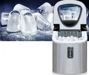 เครื่องทำน้ำแข็งพลาสติกไฟฟ้าแบบใหม่ พร้อมที่จับ ผลิตน้ำแข็งได้ 26 ปอนด์/24 ชั่วโมง รุ่นตั้งโต๊ะแบบพกพา พร้อมที่ตัก ปรับรูปทรงน้ำแข็งได้ สำหรับใช้ในครัวเรือน - Product Image 2