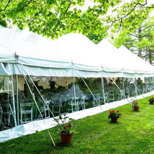 Tente de réception blanche pour mariage en extérieur, 5 parois latérales amovibles, gazebo, bache pour événements, tentes pour événements intérieurs et extérieurs - Product Image 1