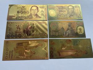 Billetes de 100 Bahts Tailandeses Personalizados de Plástico Ecológico Bañados en Lámina de Oro de 24k con Diseño Único para Pascua, Halloween, Cumpleaños y Año Nuevo - Product Image 6