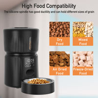 CE FCC-Dispensador de comida seca para perros y gatos, alimentador automático de mascotas con control por aplicación de teléfono para interiores