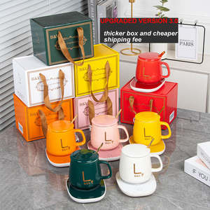 Chauffe-tasse Chauffe-tasse Tasse quantité minimale de commande LOW Personnalisation Smart Electric Usb Office 55 ℃ Home Promotional Business Gift Set Ceramic Coffee - Product Image 1