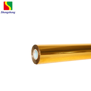 <span class=keywords><strong>Film</strong></span> doré Gold Touch, papier de dorure en PET, effet de marquage à chaud par transfert thermique, vente directe usine, couleurs vives, sans or volant. - Product Image 3