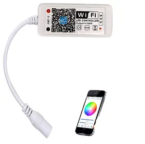 Bộ điều khiển LED Wi-Fi cho đèn dải LED RGB, Tương thích với Alexa Google Home, với Điều khiển từ xa thông minh 24 phím