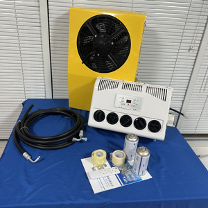 Aire acondicionado eléctrico de 12V y 24V, aire acondicionado eléctrico <span class=keywords><strong>para</strong></span> vehículos recreativos, camiones, vehículos, excavadoras, cosechadoras, maquinaria agrícola - Product Image 3