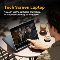 Gloednieuwe 2-in-1 laptop, 14,1 inch touchscreen, I7 Ultra5 125U, 360 graden Yoga-design, 8GB+512GB, 2-in-1 converteerbare laptop