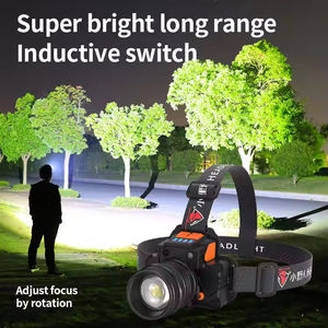 Linterna Frontal LED Recargable de 3000 Lúmenes con 3 Modos y Zoom, Sensor de Cámara, para Camping y Minería, Clasificación IP54, Luz Diurna de 6000K, de Aluminio - Product Image 5