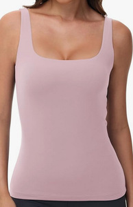 Nouveau débardeur d'été <span class=keywords><strong>sans</strong></span> manches pour femmes, style européen et américain, col carré, coupe ajustée, court et côtelé - Product Image 6