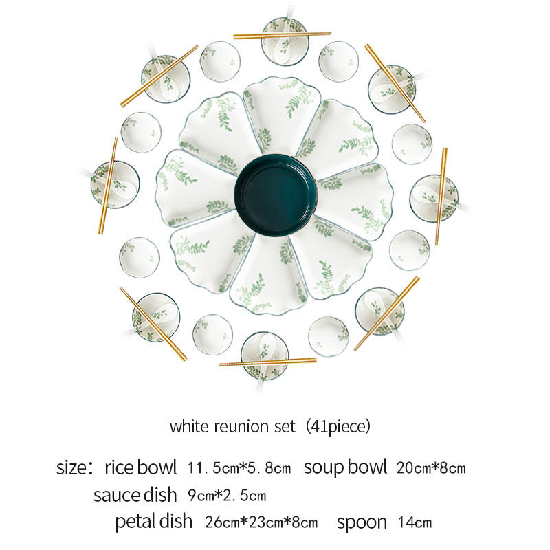 Set de reunión blanco (41 piezas)