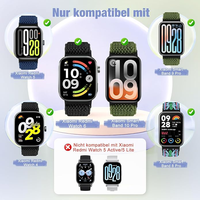 bracelet de montre élastique réglable en nylon pour xiaomi redmi watch 5 / redmi watch 4 / xiaomi smart band 9 pro / smart band