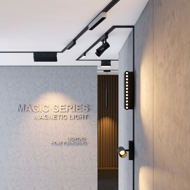 Wholesales Smart Ceiling Rail Lighting System Commercial 6w12w 18w Magnetic Led Track Spot Linear Light