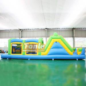 Precio de fábrica, juegos interactivos comerciales al aire libre, carrera de obstáculos inflable a la venta - Product Image 2