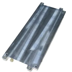 Placa de água fria para bateria de carro, bloco de refrigeração de sistema de bateria de alumínio Peltier, placa de cobre integrada para sistemas de refrigeração