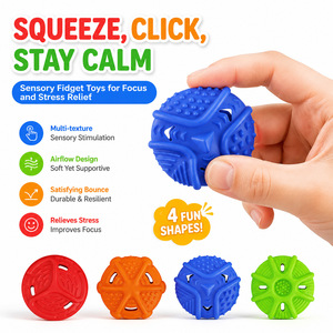 Silicone Finger Squeeze <b>Fidget</b> Toy 5x5x1.8cm Ultra Slim Design For Stress Relief And Focus - Product Image 4