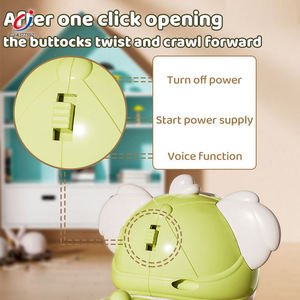 <span class=keywords><strong>Muñeca</strong></span> Eléctrica Interactiva Chengji para Bebés: Aprendizaje Divertido de Gateo y Sonidos para el Tiempo Boca Abajo - Product Image 3