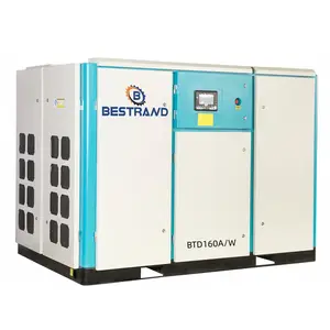 BESTRAND BTD160A Oil-inject air/water cooled Compressor Industrial160kw 215HP 7bar 102psi Rotary Screw Type Air Compressor