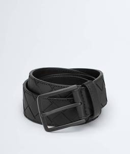 Ceinture en cuir véritable pour homme Bottega BV, ceinture classique tissée à la main, ceinture habillée à boucle à ardillon pour homme, usage quotidien au bureau, Veneta - Product Image 1