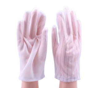 Vente chaude Blanc Mini PVC Pointillé Esd Gants - Product Image 1