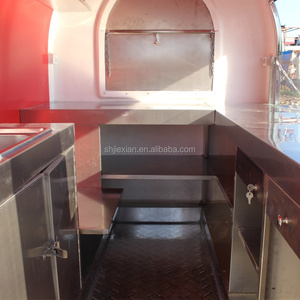Remolque de Comida Rápida Móvil Pequeño de 2.2 Metros para Hot Dogs y Helados, Fabricado en Aluminio por Fábrica China - Product Image 5