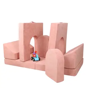 赛恩新设计模块化沙发套装8件/套城堡造型多功能泡沫沙发儿童玩耍客厅沙发