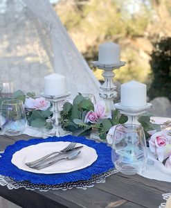 Platos Base Decorativos <span class=keywords><strong>de</strong></span> Plástico <span class=keywords><strong>de</strong></span> 13 Pulgadas Color Champán para Fiestas <span class=keywords><strong>de</strong></span> Aniversario y Suministros para Recepciones <span class=keywords><strong>de</strong></span> Boda - Product Image 5