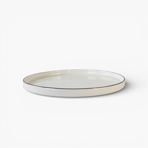 Platos <span class=keywords><strong>de</strong></span> Cena <span class=keywords><strong>de</strong></span> 10 Pulgadas, <span class=keywords><strong>Vajilla</strong></span> <span class=keywords><strong>de</strong></span> Cerámica, Nueva Porcelana Fina, Plato Redondo <span class=keywords><strong>Moderno</strong></span> y Contemporáneo, <span class=keywords><strong>Juego</strong></span> <span class=keywords><strong>de</strong></span> Platos con Borde Negro Clásico - Product Image 1