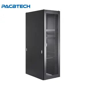 Elektronische Server-Rack-Gehäuse 19 "24U 42U 47U-Netzwerk-Fluid-Server-Rack mit Glastür