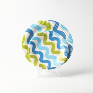 Platos de Papel Desechables con Diseño Personalizado, Vajilla Redonda para Fiestas de Cumpleaños, Venta al por Mayor, Platos Impresos Coloridos - Product Image 1