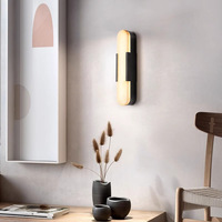 Lampe murale en marbre espagnol post-moderne, pour hôtel, chambre à coucher, salon, bureau, salle de bain, armoire, miroir, allée, porche, lampe murale en verre