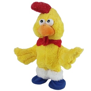 Movimento giallo gallo giocattolo elettronico peluche animale giocattolo danza e canto - Product Image 1