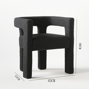 <span class=keywords><strong>Diseño</strong></span> moderno Marco <span class=keywords><strong>de</strong></span> <span class=keywords><strong>madera</strong></span> maciza Terciopelo Espuma <span class=keywords><strong>de</strong></span> alta densidad Silla moderna <span class=keywords><strong>de</strong></span> lujo Boucle <span class=keywords><strong>para</strong></span> <span class=keywords><strong>comedor</strong></span> - Product Image 1