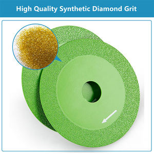 Lame de scie diamantée de coupe de verre brasé sous vide de 100x30mm pour couper et meuler le verre de marbre de porcelaine - Product Image 5