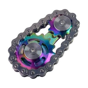 Bike Chain Gear <strong>Fidget</strong> <strong>Spinner</strong> Metal Sprocket Chain <strong>Fidget</strong> Toy Stress Anxiety Relief <strong>Fidget</strong> Toy - Product Image 5