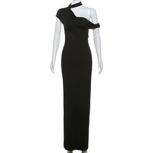 <span class=keywords><strong>Abbigliamento</strong></span> da sera Sexy per feste da donna 2024 abiti eleganti eleganti di lusso neri Maxi - Product Image 5