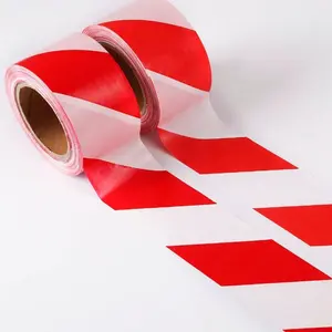 Nastro di avvertimento sotterraneo rilevabile stampato pericolo rosso e bianco di alta qualità per cavo ottico