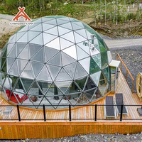 Dôme de glamping de luxe insonorisé Kawagebo Kamp (KK) 15M Igloo House, géodésique, double vitrage, pour événements et fêtes en plein air