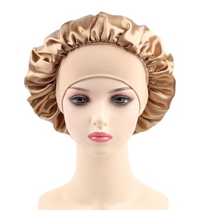 Gorro de satén de moda europea y americana para mujer, elástico de ala ancha con purpurina para gorro de dormir, poliéster impreso personalizable, <span class=keywords><strong>Ca</strong></span> diaria - Product Image 3