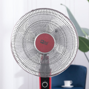 Cubierta de seguridad para ventilador eléctrico, cubierta de nailon antipullido, protección para niños, patrón sólido blanco y negro A085 - Product Image 1