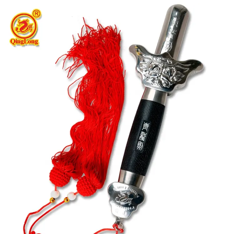 Épées de kung fu portatif et rétractable avec poignée de tête de dragon, arme d'art pastoral en acier inoxydable, arme des sorcières, accessoire de combat
