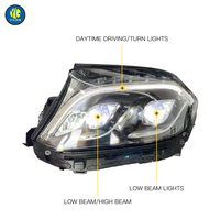 YU GUANG Voiture LED Lampe Frontale pour Mercedes Benz GLS W166 Phare Avant 2016-2019 Mise À Niveau US Standard Phares