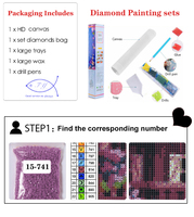 G-183 diamant Art peinture Kit personnalisé 5D bricolage mosaïque décoration murale toile Portrait décor à la maison diamant peinture Kit